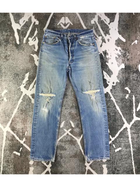 Other Designers Vintage - Vintage 90s Levis 501 Jeans Ripped Denim KJ2378
