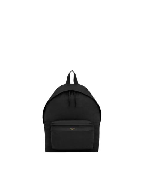SAINT LAURENT Saint Laurent City $1450 Black Nylon/Leather Backpack New &