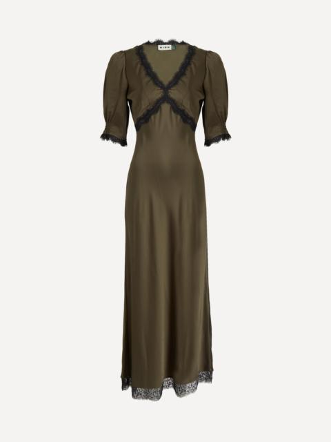 RIXO Annina Satin Midi