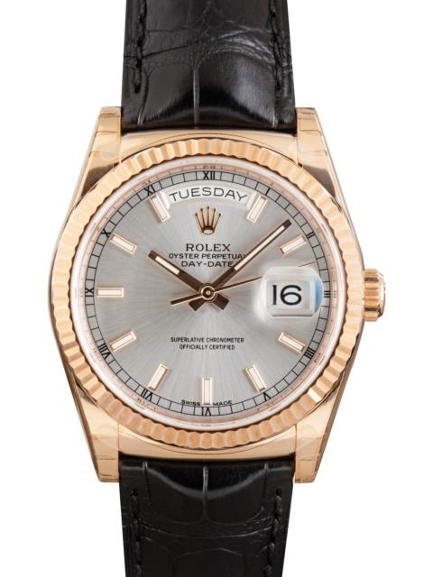 ROLEX Rolex Day-Date 36 Ref 118135 Silver Dial