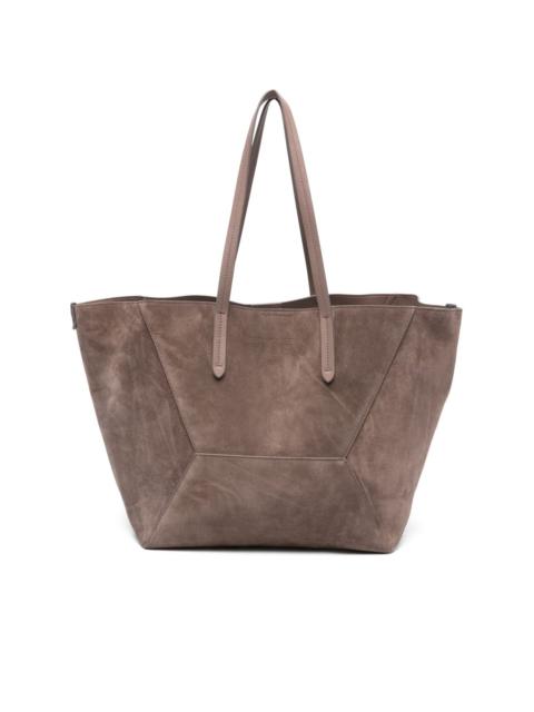Brunello Cucinelli suede tote bag