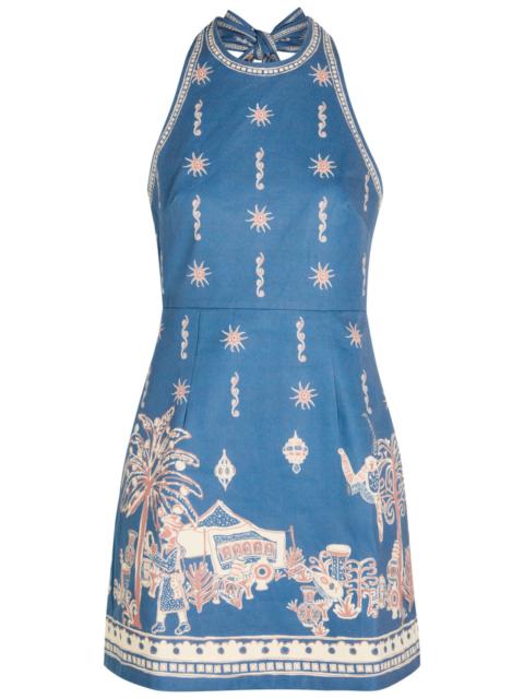 ALÉMAIS Alemais Acacia Printed Cotton Mini Dress