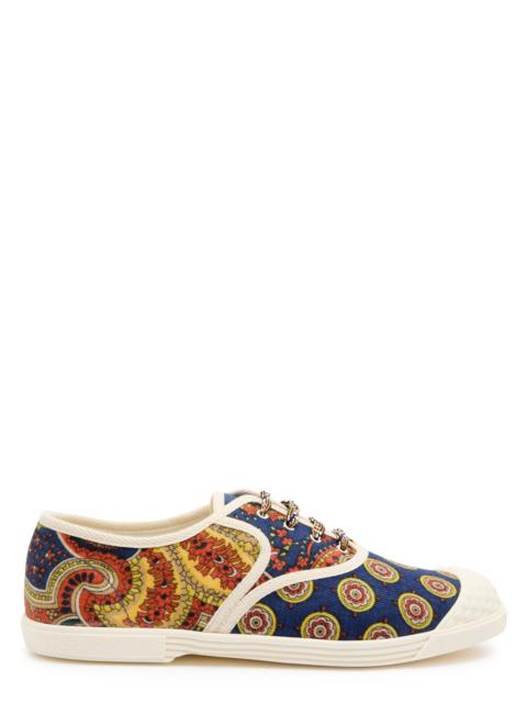 Valentino Garavani Bay By Bay Printed Denim Sneakers