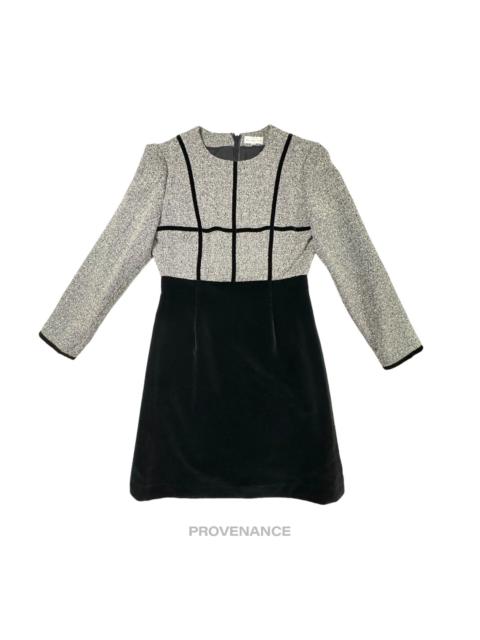Balenciaga Docking Dress - Herringbone Bouclé Velour