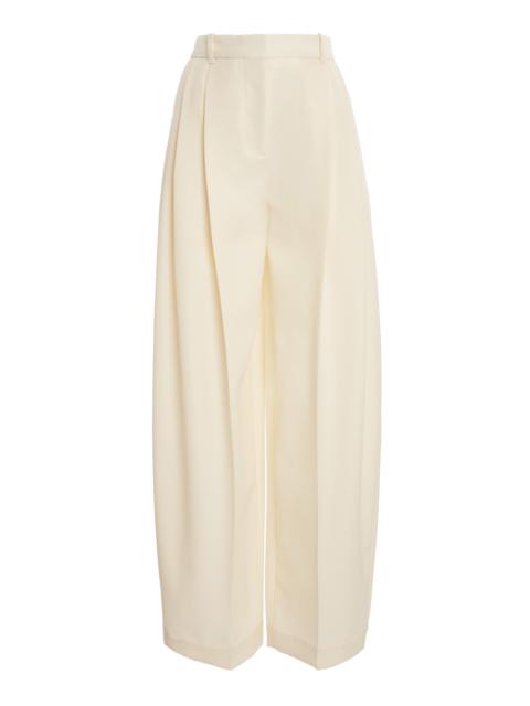 JACQUEMUS The Ovalo Cotton Pants white