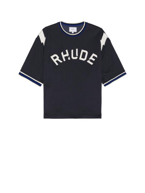 【関税 送料無料】Rhude Flocked Burnout Tシャツ Rhude Flocked Burnout T-Shirt White