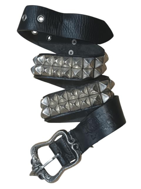 Other Designers Japanese Brand - RNA ALTERNATIVE SPIKING LEATHER BELT WITH CUSTOM BUCKLE