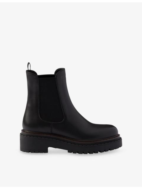 Prada Leather Chelsea Boots