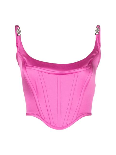VERSACE Medusa '95 satin corset top
