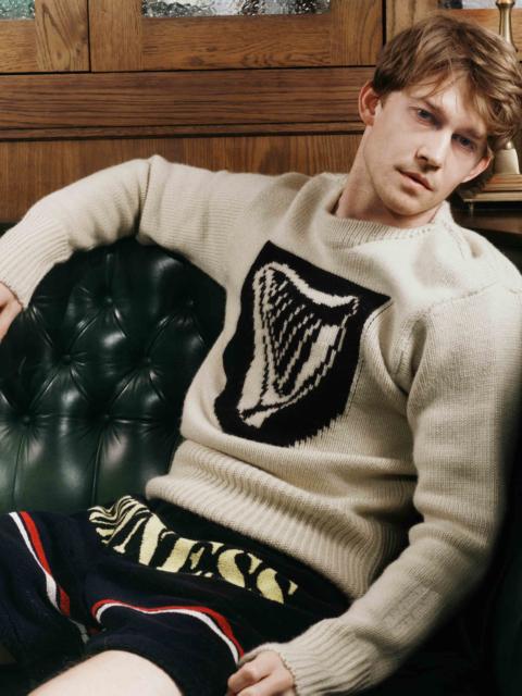 JW Anderson Unisex JW ANDERSON X GUINNESS SHIELD HARP JUMPER IN IVORY