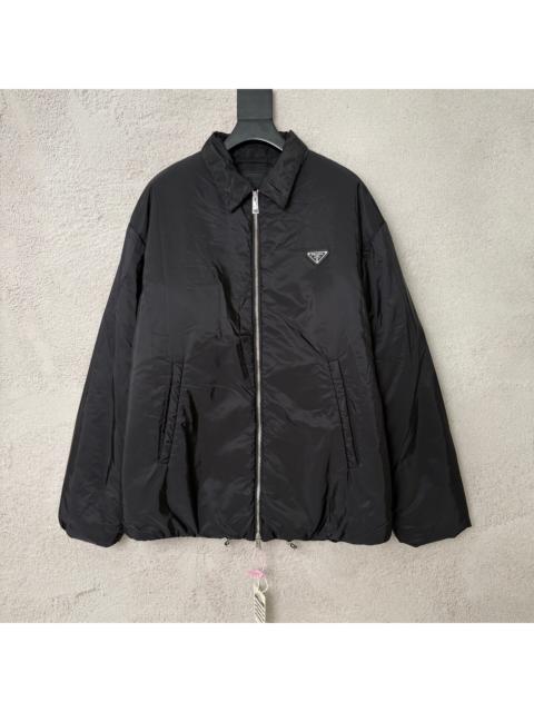 Prada Prada Black Triangle Logo Re-Nylon Jacket