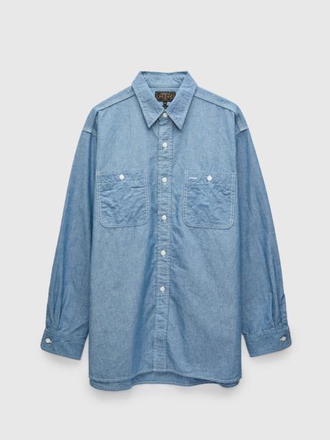 BEAMS PLUS Chambray Workshirt in Sax