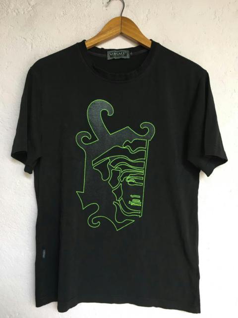 Other Designers Vintage - VERSACE GRAPHICS BIG LOGO BLACK SHIRT