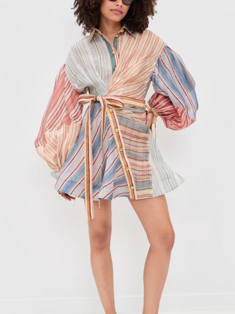 Zimmermann Rebellion Striped Mini Dress