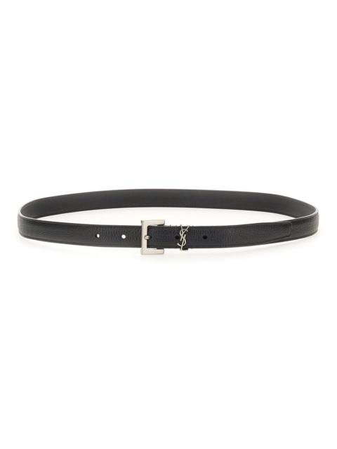 SAINT LAURENT Saint Laurent Men Cintura Sottile "Cassandre"