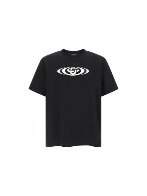 CASABLANCA CASABLANCA Warped Black T-shirt New & Authentic (Men's size: