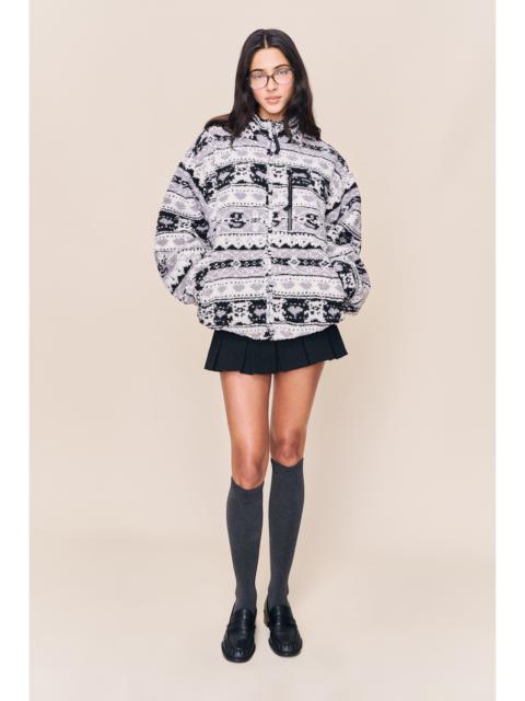 GUIZIO GUIZIO SHERPA ZIP UP JACKET