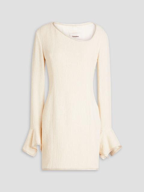Nanushka Elva cotton-blend bouclé-tweed mini dress