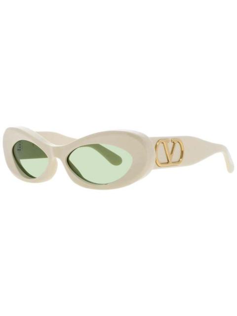 Valentino Valentino Ladies Green Rectangular Sunglasses VLS178B