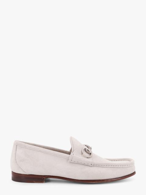 Gucci Men Suede Loafers With Iconic Horsebit