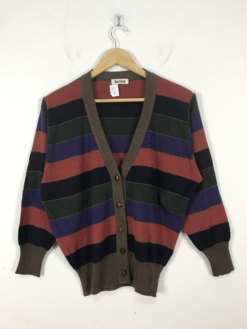 Other Designers Cardigan - Sun Circle Multicolor Striped Cardigan #2624