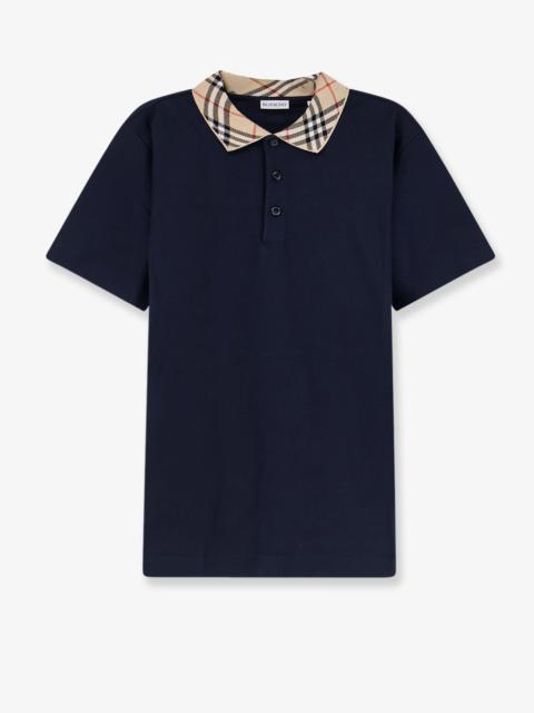 Burberry Burberry Cotton Polo Shirt Blue Men