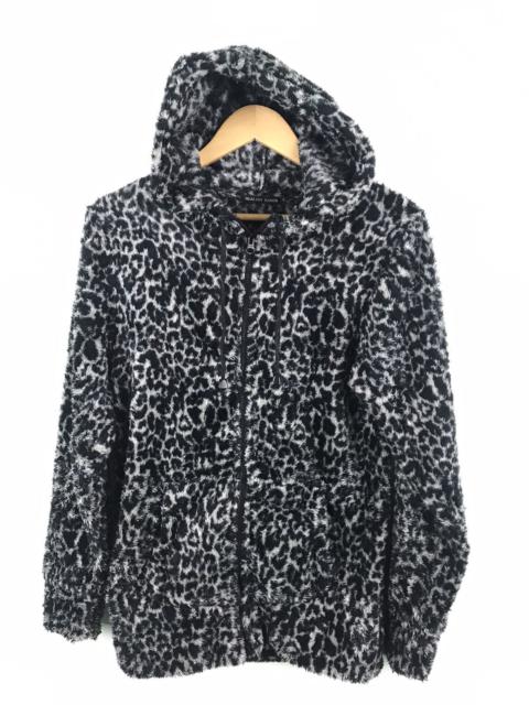 Other Designers Japanese Brand - Healthy Karen Leopard faux fur hoodie - GH1119