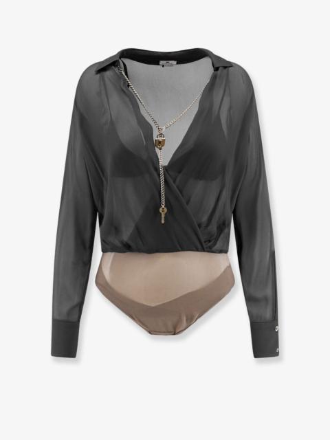 ELISABETTA FRANCHI Elisabetta Franchi Viscose Body Shirt Black
