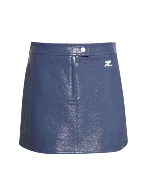 logo mini skirt