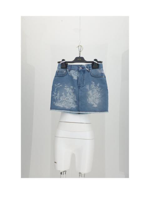 Dior Dior Denim Skirt Blue Women