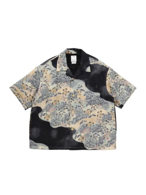 visvim WALLIS SHIRT S/S JACQUARD (MAWATA) BLACK