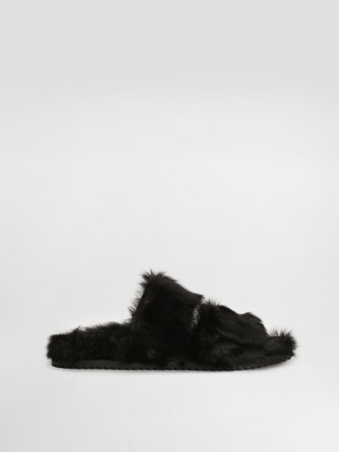 Dolce & Gabbana DG Casual kid goat sandals