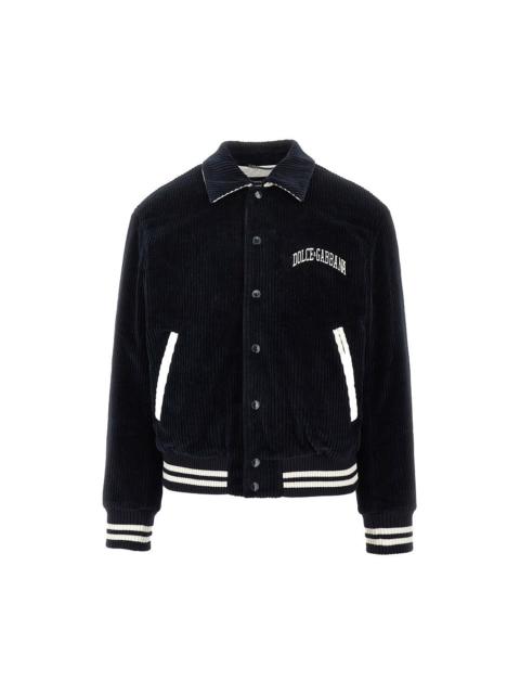 Dolce & Gabbana 'DG UNIVERSITY' CORDUROY BOMBER JACKET