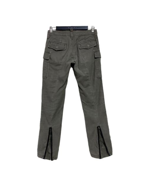 Other Designers Japanese Brand ROSSO Cargo Flare Pants Zipper