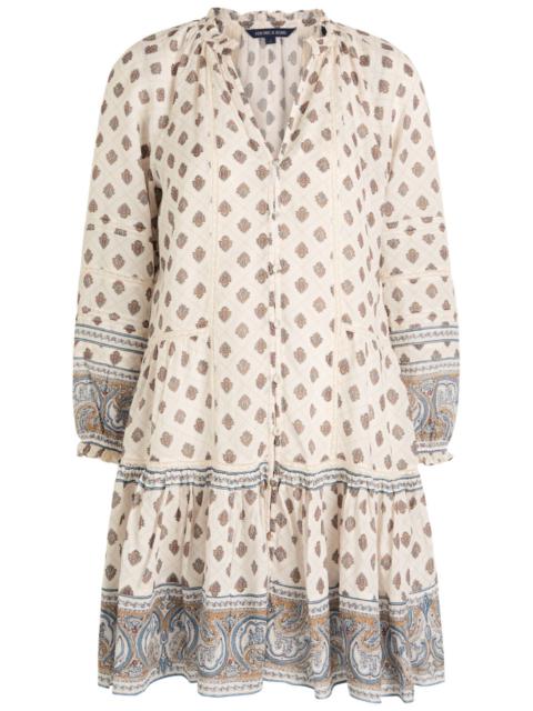 VERONICA BEARD Veronica Beard Belissa Printed Cotton-blend Mini Dress