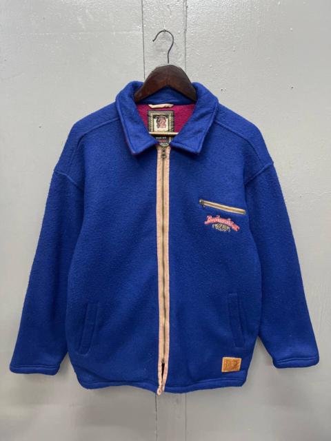Other Designers Vintage - BUDWEISER KING OF BEERS FLEECE JACKET