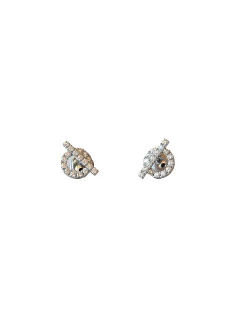 Hermès Hermes Finesse Stud Earrings White Gold