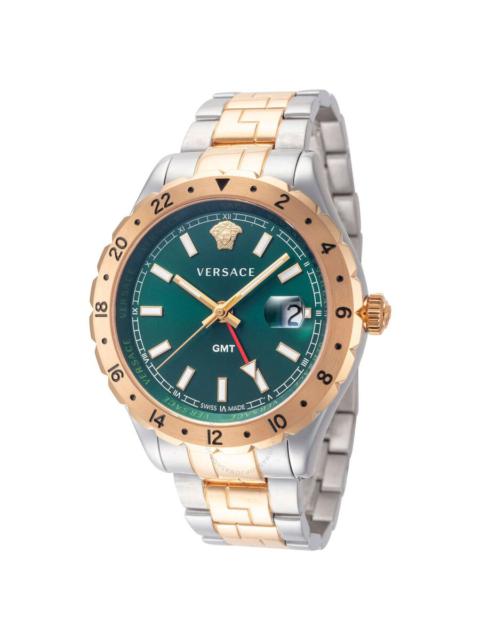 VERSACE Versace Hellenyium GMT Quartz Green Dial Men's Watch V11050016