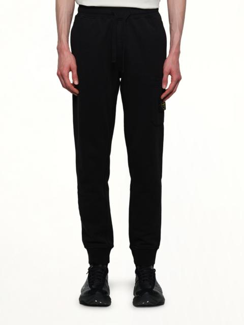 Stone Island 620001 Cotton Fleece Sweatpants in Black