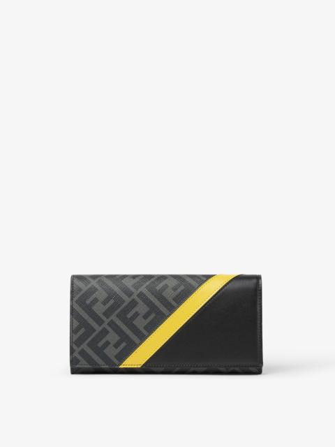 FENDI Gray fabric wallet