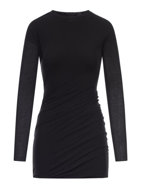 Jil Sander DOUBLE-LAYERED COTTON MINI DRESS