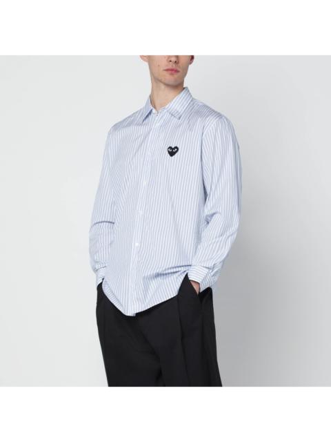 Other Designers Comme Des Garã§Ons Shirt Light Blue Striped Cotton Shirt Men