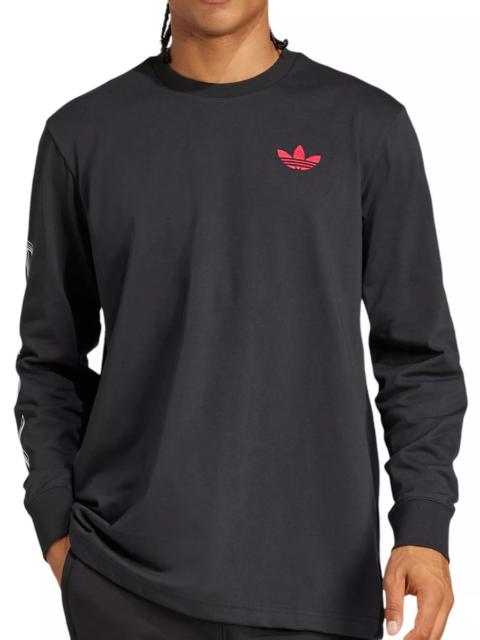 adidas adidas Men's Ajax Amsterdam 2024 Black Multi-Graphic Long Sleeve T-Shirt