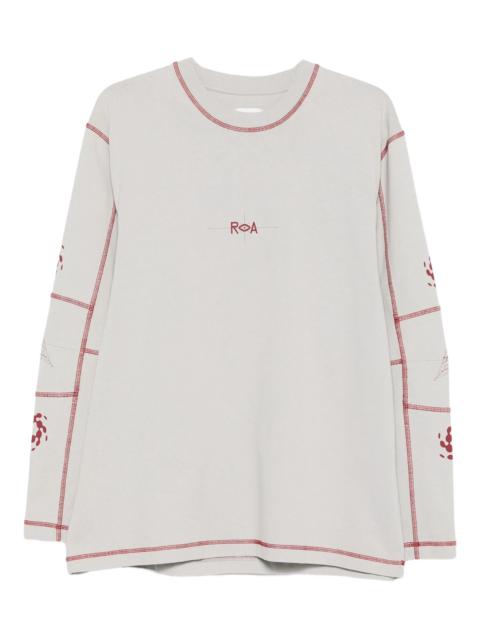 ROA stitch-detail long-sleeve T-shirt