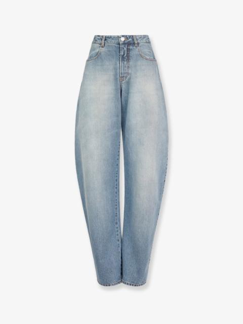 Alaïa Faded Blue Denim Jeans