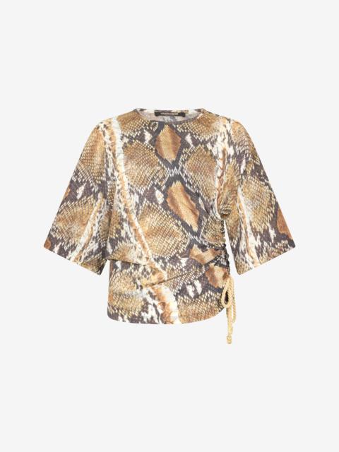 Roberto Cavalli Python Print T-shirt
