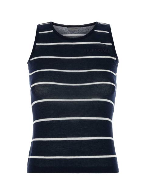 BALENCIAGA Balenciaga Women Embroidered Knit Tank Top