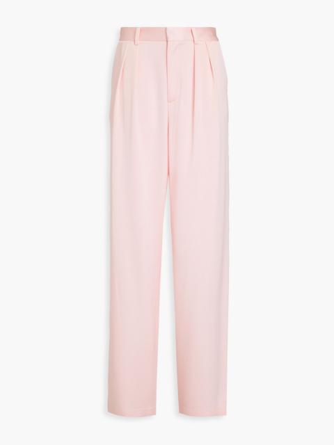 Alice + Olivia Pompey satin-crepe wide-leg pants