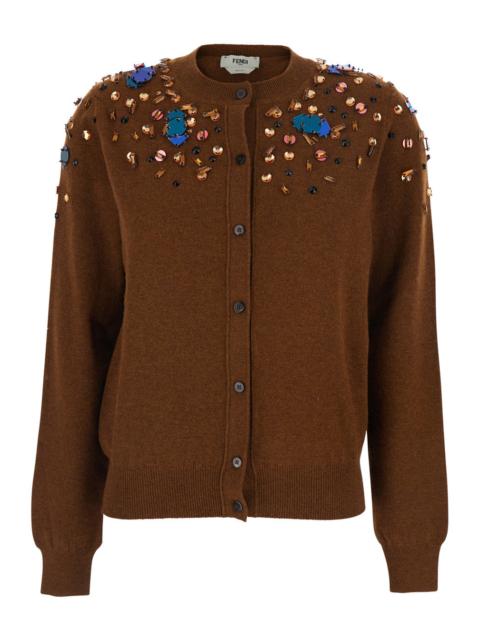 FENDI Fendi Women Cardigan Cashwool Embrodery