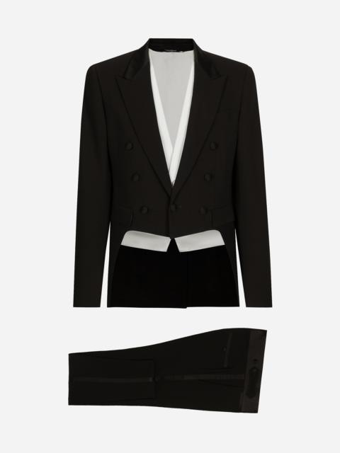 Single-breasted tuxedo suit